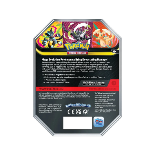 Mega Zeraora Ex Tin