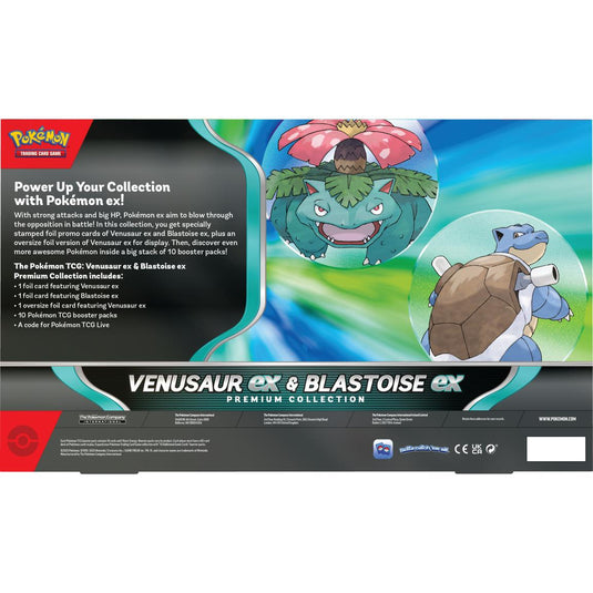 Venusaur ex & Blastoise ex Premium Collection